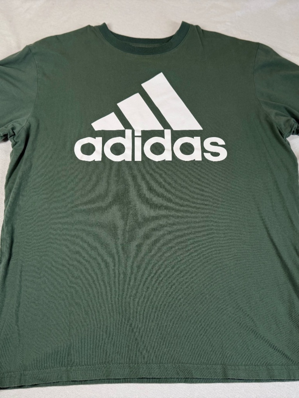Adidas Men's Golf Short Sleeve Logo Shirt Size Large - Forest Green
